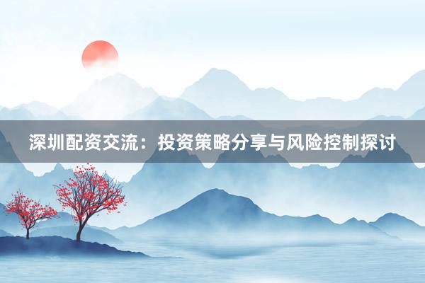 深圳配资交流：投资策略分享与风险控制探讨