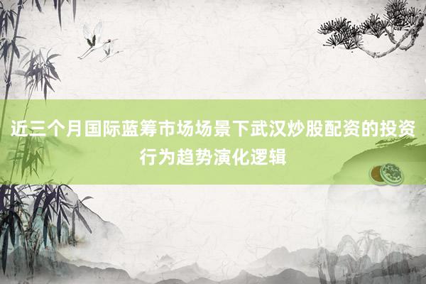 近三个月国际蓝筹市场场景下武汉炒股配资的投资行为趋势演化逻辑
