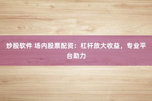 炒股软件 场内股票配资：杠杆放大收益，专业平台助力